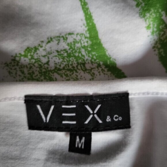 VEX Cotton floral Bling T Shirt Sz M - Picture 3 of 13